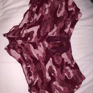 The shorts is very short.